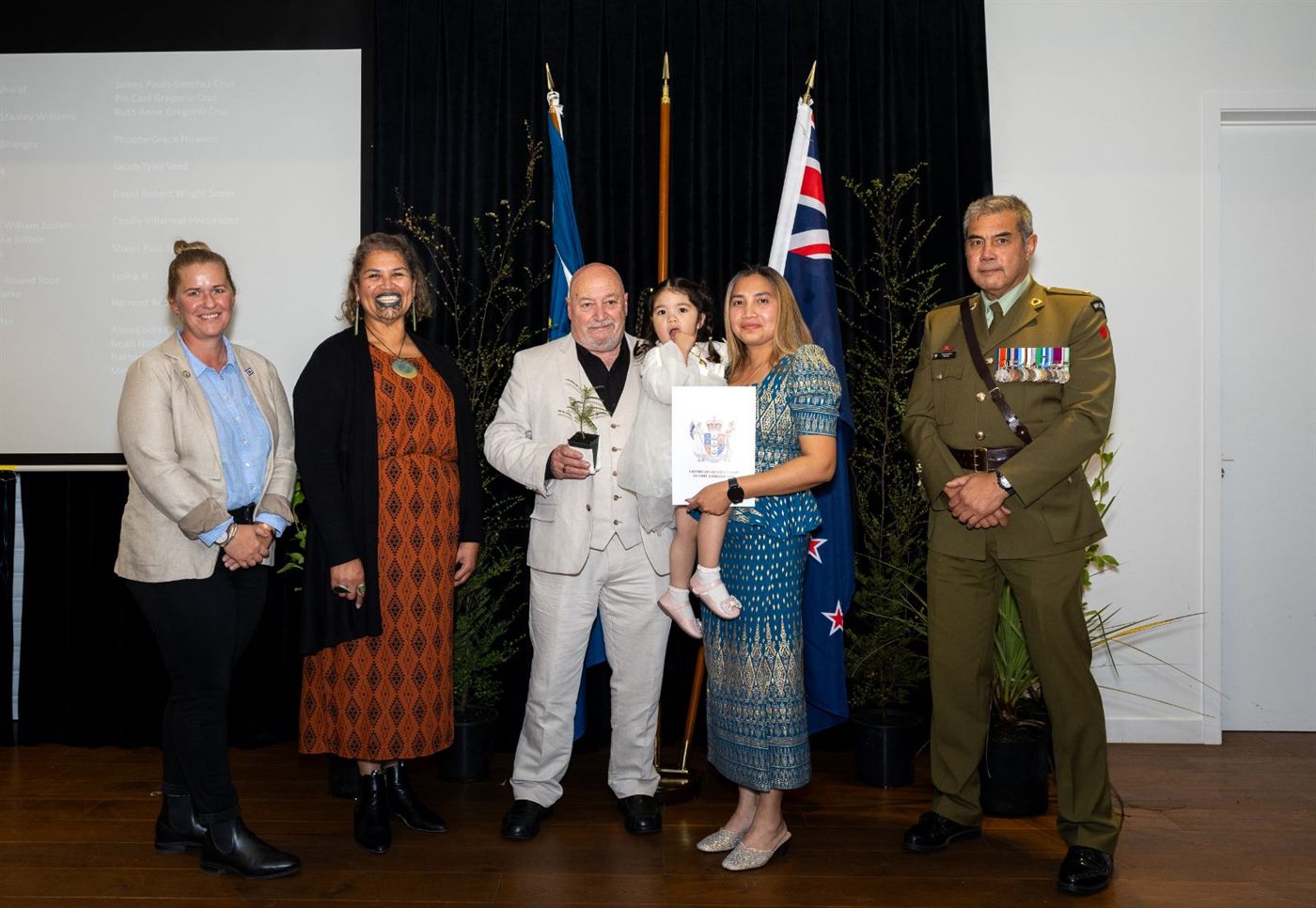 At a recognition ceremony